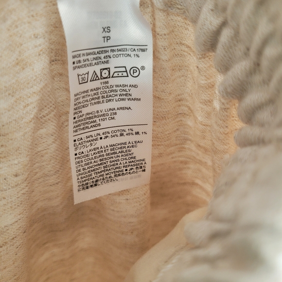 NWOT Linen Blend Banana Republic High Rise Relaxed Fit Pant XS - Picture 8 of 10